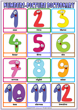 Numbers ESL Printable Worksheets For Kids 1